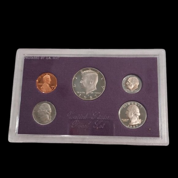 1987 Proof Set U.S. Mint Original Government Packaging OGP Collectible - Picture 3 of 6